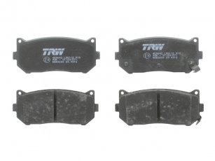 Купить GDB3203 TRW Тормозные колодки задние Carens (1.6, 1.8, 2.0) с звуковым предупреждением износа